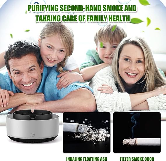 2-in-1 Air Purifier Quiet Ashtray